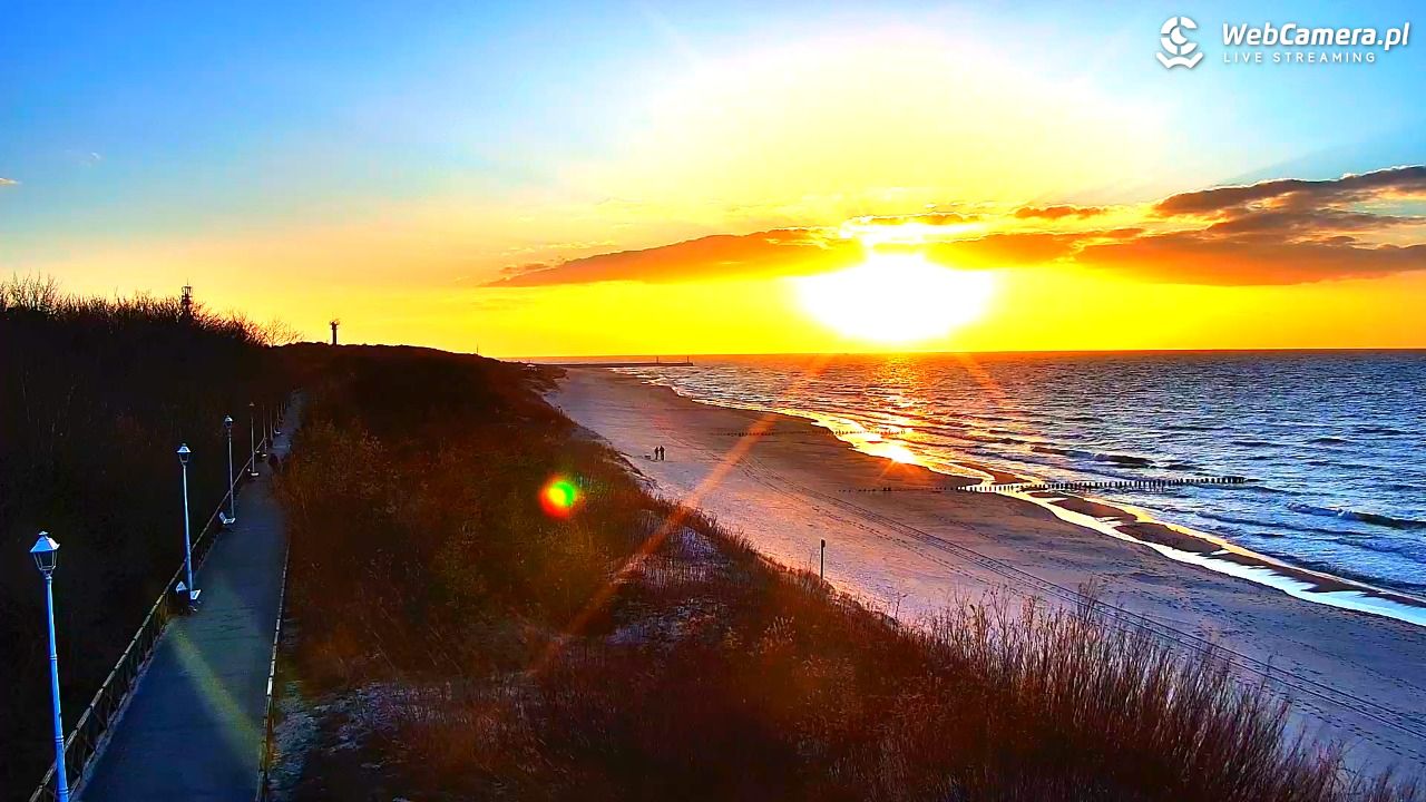 DZIWNÓW  - widok na plażę - 26 marzec 2026, 18:04