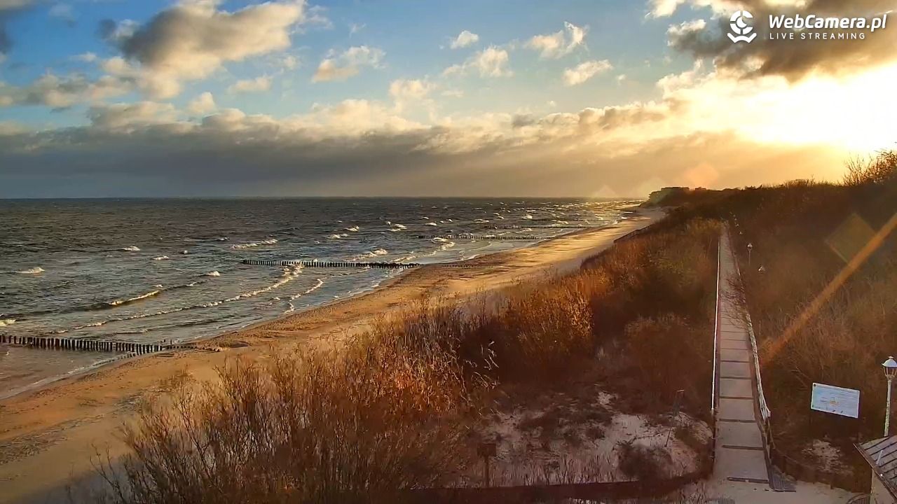 DZIWNÓW  - widok na plażę - 06 kwiecień 2026, 07:15