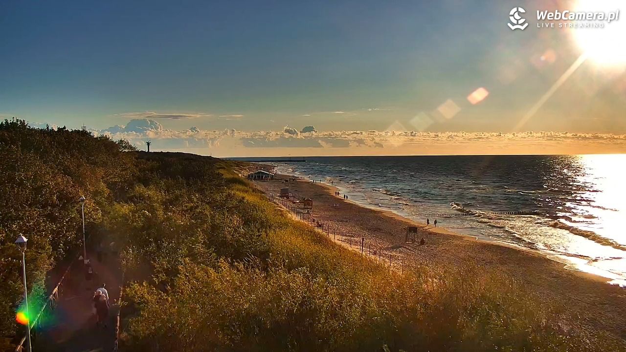 DZIWNÓW  - widok na plażę - 23 lipiec 2026, 19:47