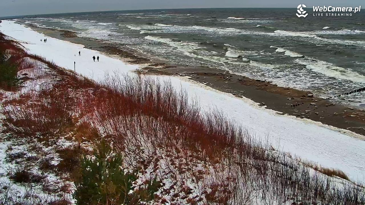 DZIWNÓW  - widok na plażę - 13 luty 2026, 12:33