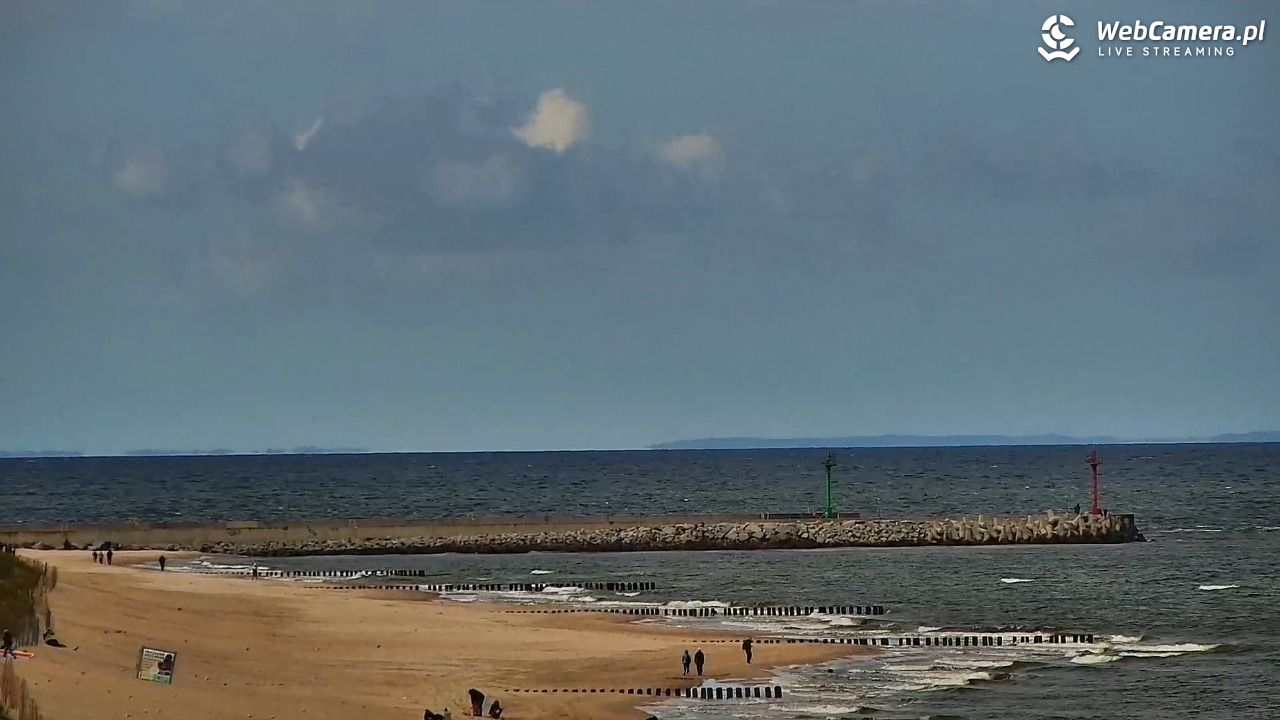DZIWNÓW  - widok na plażę - 18 wresień 2026, 11:07