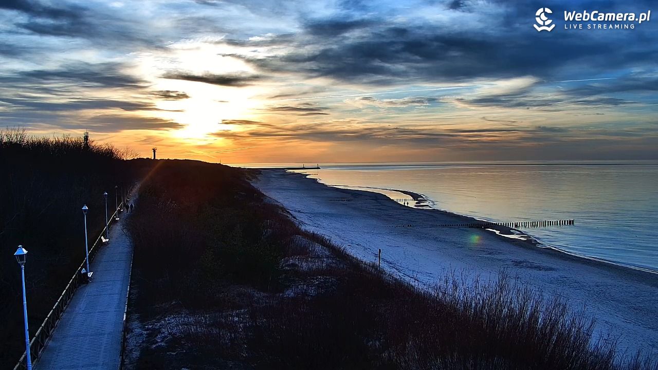 DZIWNÓW  - widok na plażę - 02 marzec 2026, 17:10