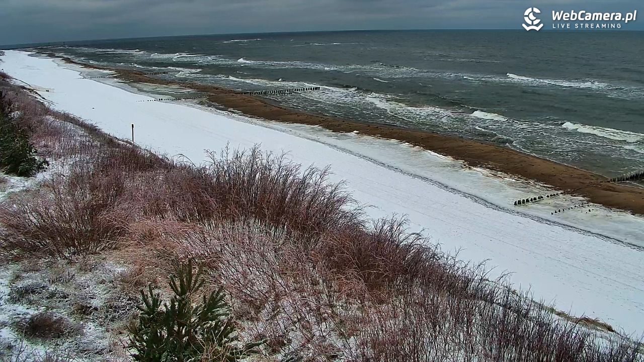 DZIWNÓW  - widok na plażę - 29 styczeń 2026, 14:36