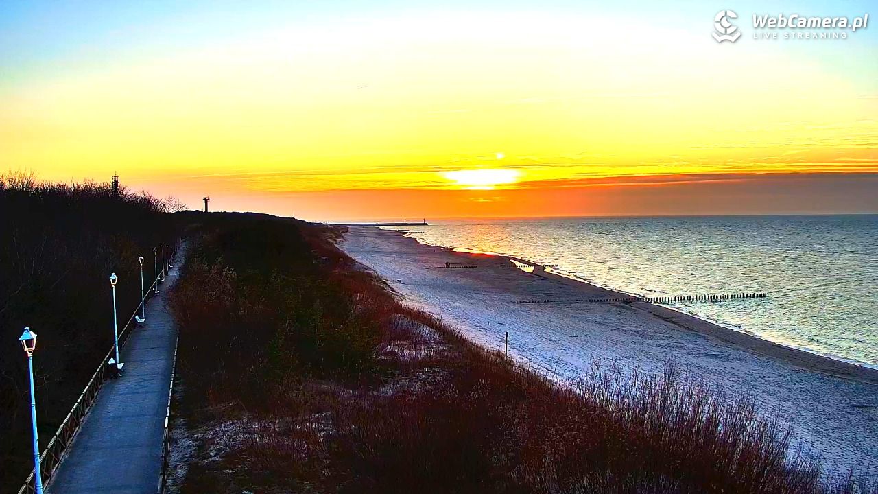 DZIWNÓW  - widok na plażę - 17 marzec 2026, 17:55