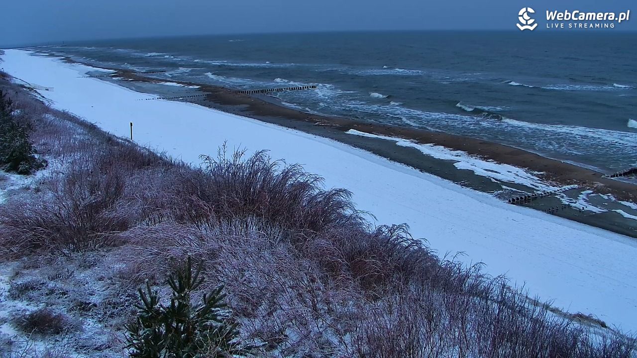 DZIWNÓW  - widok na plażę - 28 styczeń 2026, 16:35