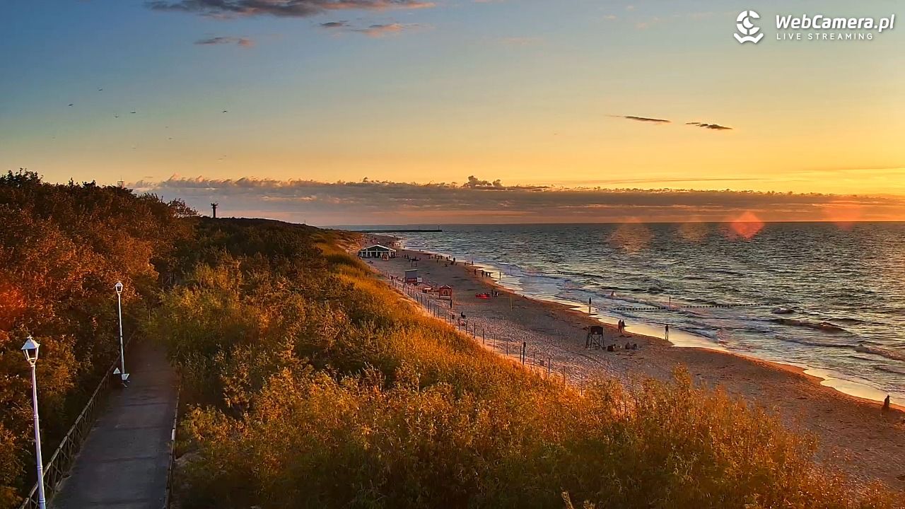 DZIWNÓW  - widok na plażę - 23 lipiec 2026, 20:54