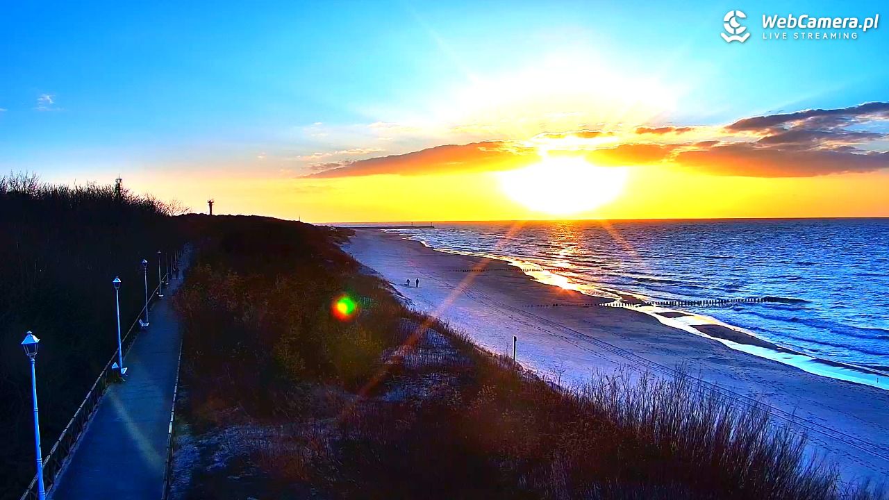 DZIWNÓW  - widok na plażę - 26 marzec 2026, 18:05