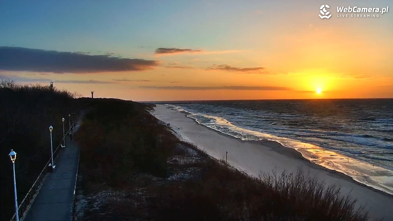 DZIWNÓW  - widok na plażę - 06 kwiecień 2026, 19:38
