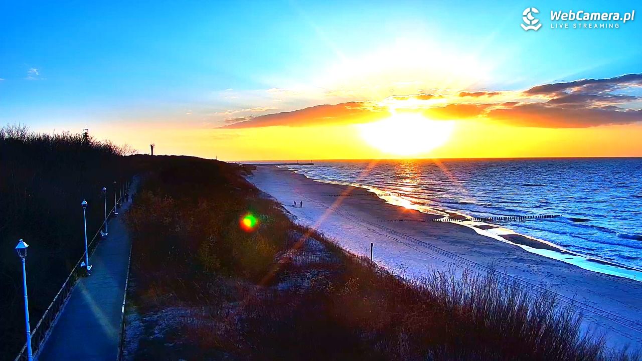 DZIWNÓW  - widok na plażę - 26 marzec 2026, 18:05