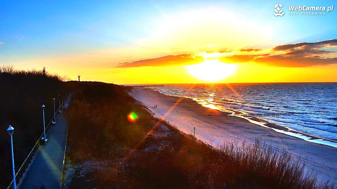 DZIWNÓW  - widok na plażę - 26 marzec 2026, 18:04