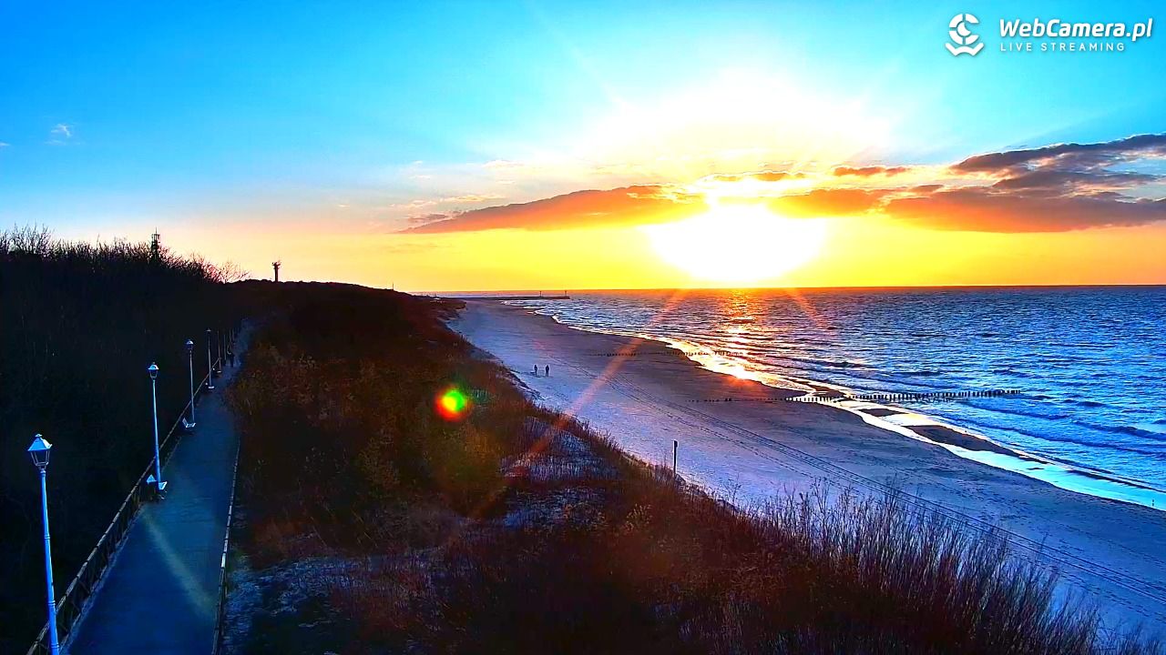 DZIWNÓW  - widok na plażę - 26 marzec 2026, 18:05