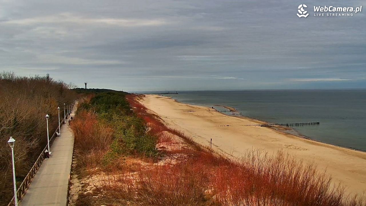 DZIWNÓW  - widok na plażę - 02 marzec 2026, 11:32