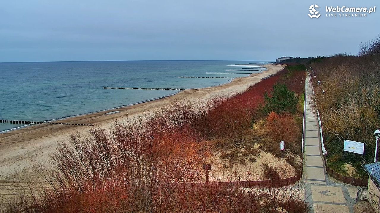 DZIWNÓW  - widok na plażę - 21 grudzień 2025, 08:47