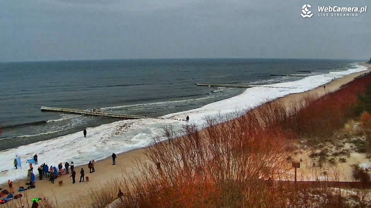 DZIWNÓW  - widok na plażę - 25 styczeń 2026, 12:13