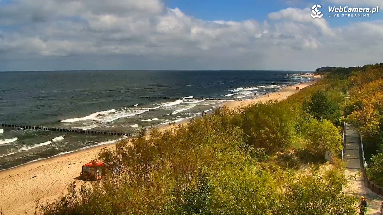 DZIWNÓW  - widok na plażę - 24 lipiec 2026, 11:35