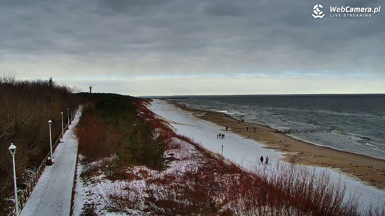 DZIWNÓW  - widok na plażę - 15 luty 2026, 11:39