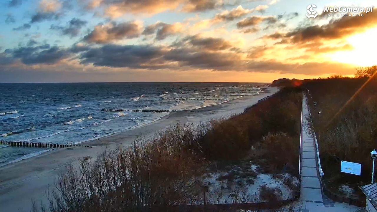 DZIWNÓW  - widok na plażę - 06 kwiecień 2026, 06:46