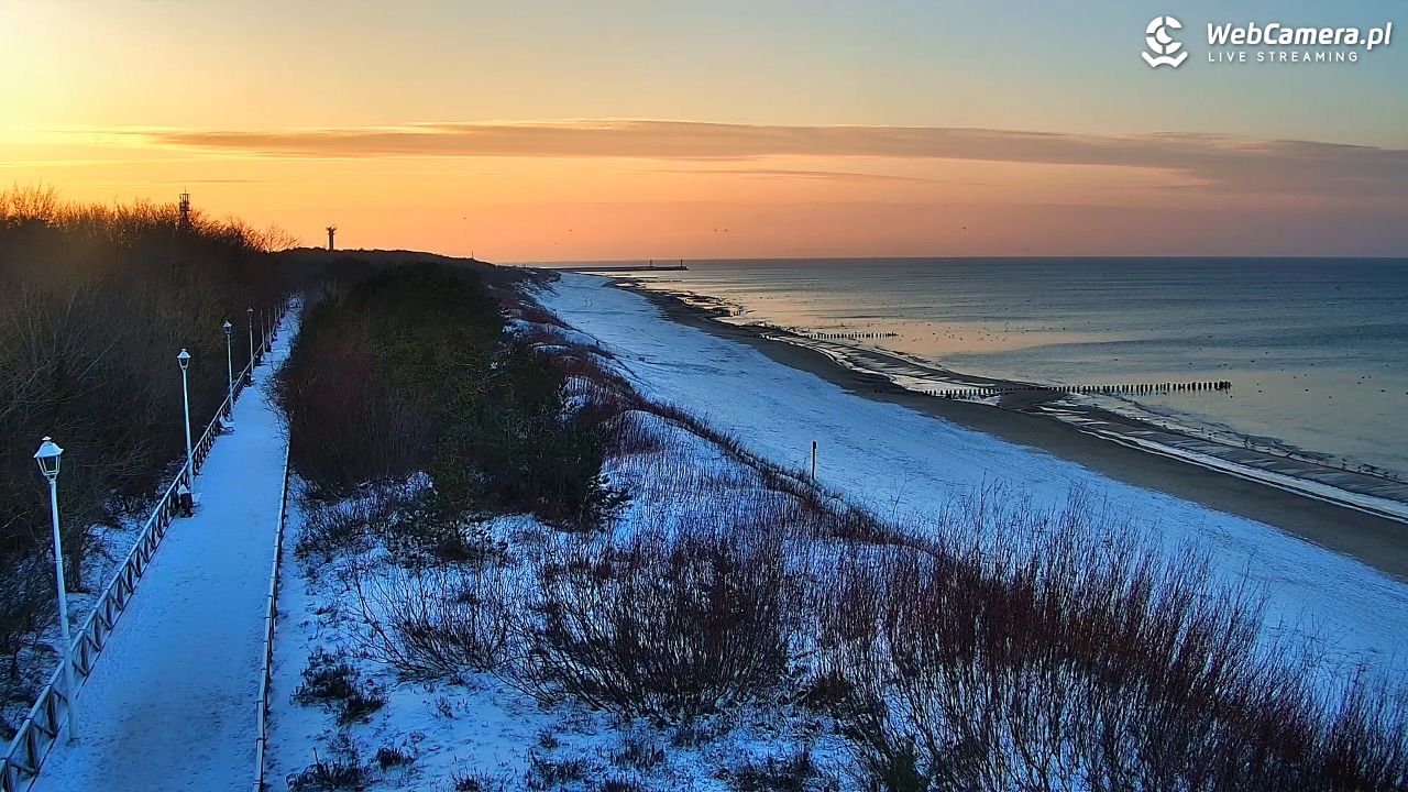 DZIWNÓW  - widok na plażę - 08 styczeń 2026, 15:34