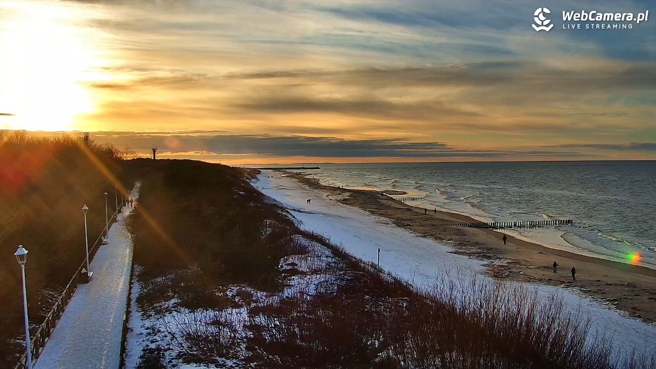 DZIWNÓW  - widok na plażę - 15 luty 2026, 16:24