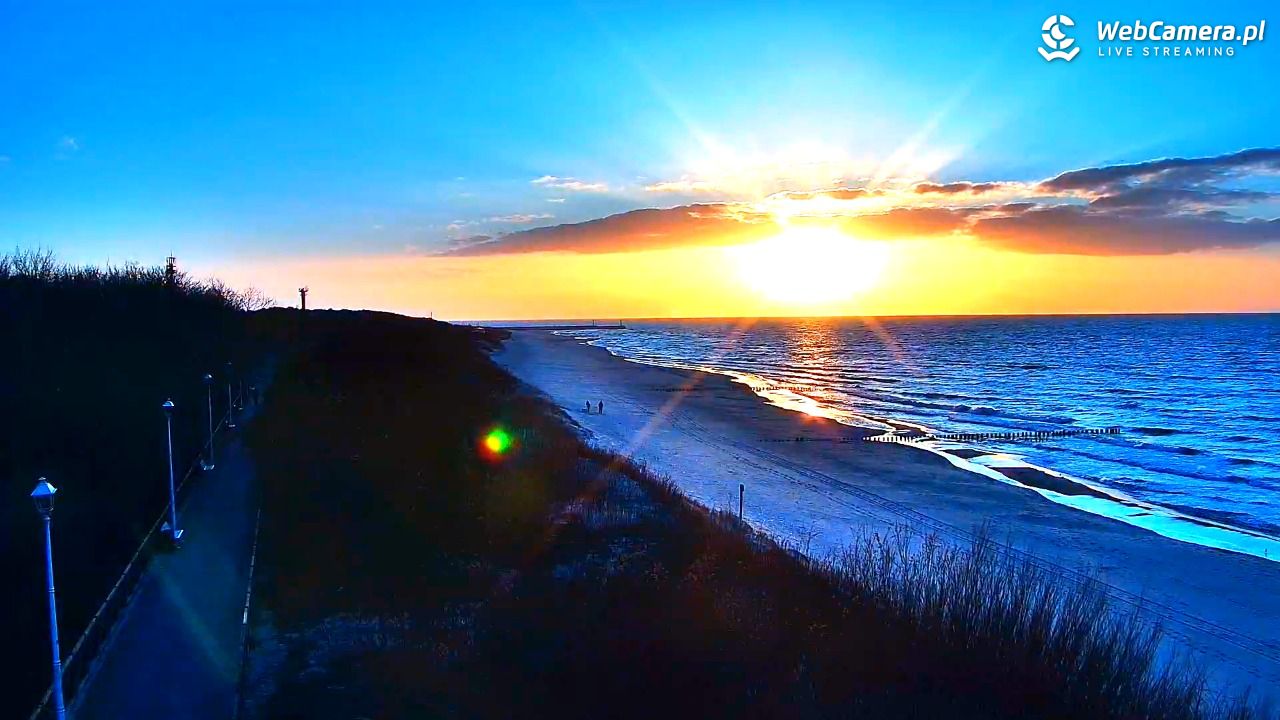 DZIWNÓW  - widok na plażę - 26 marzec 2026, 18:05