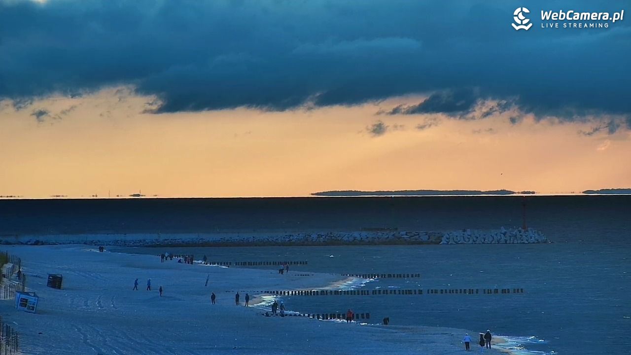 DZIWNÓW  - widok na plażę - 14 wresień 2025, 18:54
