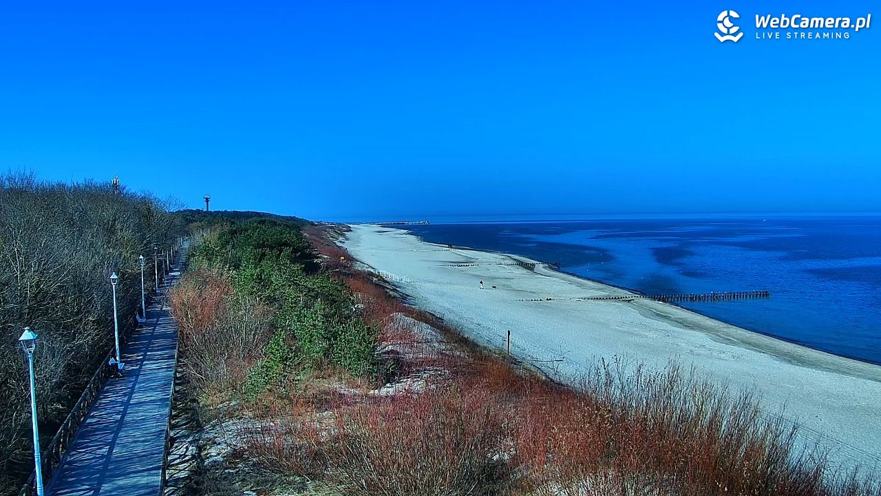DZIWNÓW  - widok na plażę - 19 marzec 2026, 09:40