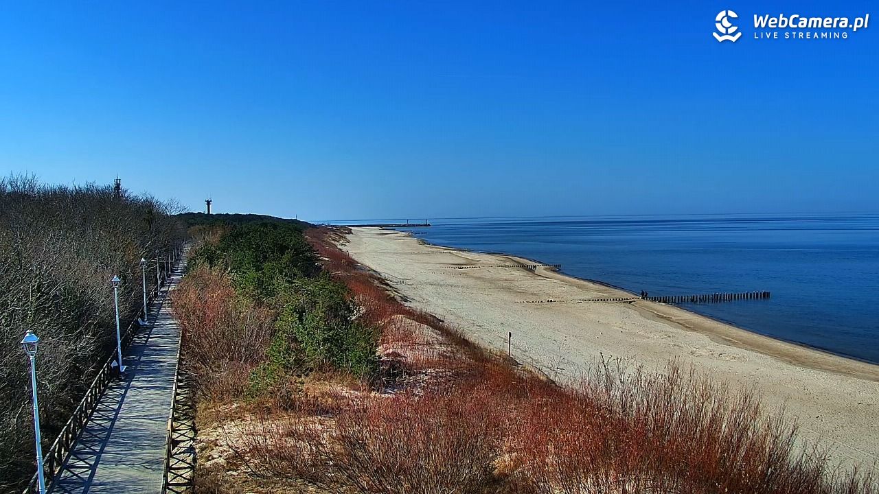 DZIWNÓW  - widok na plażę - 18 marzec 2026, 12:16