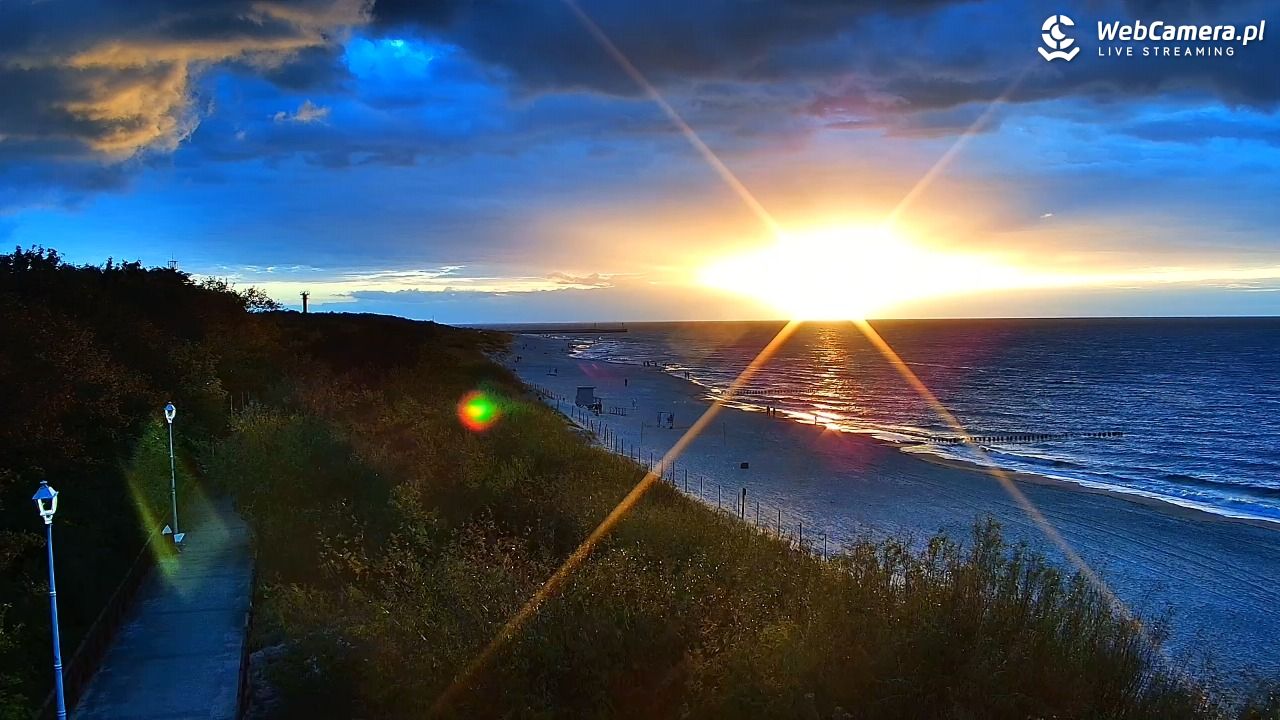 DZIWNÓW  - widok na plażę - 18 wresień 2026, 18:58