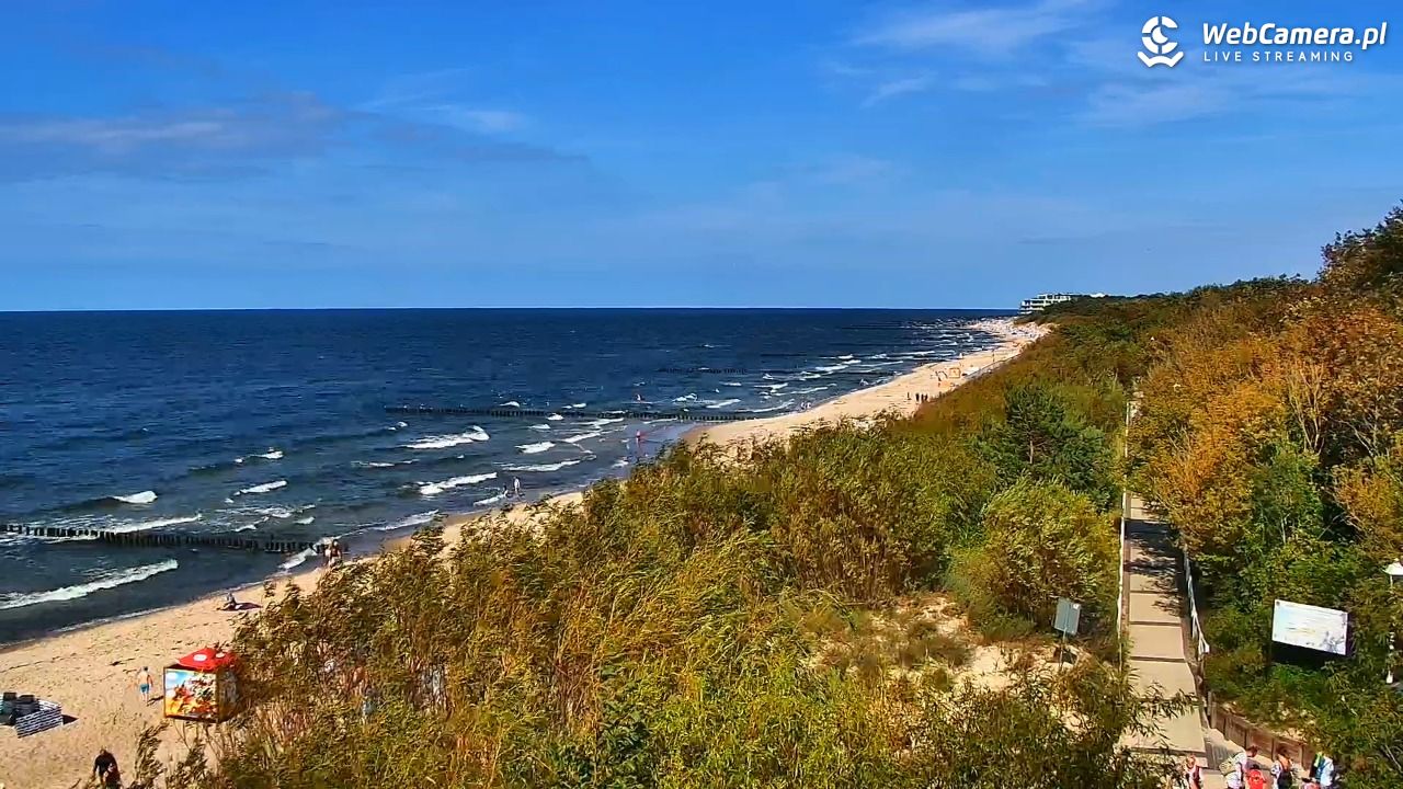 DZIWNÓW  - widok na plażę - 24 lipiec 2026, 16:28
