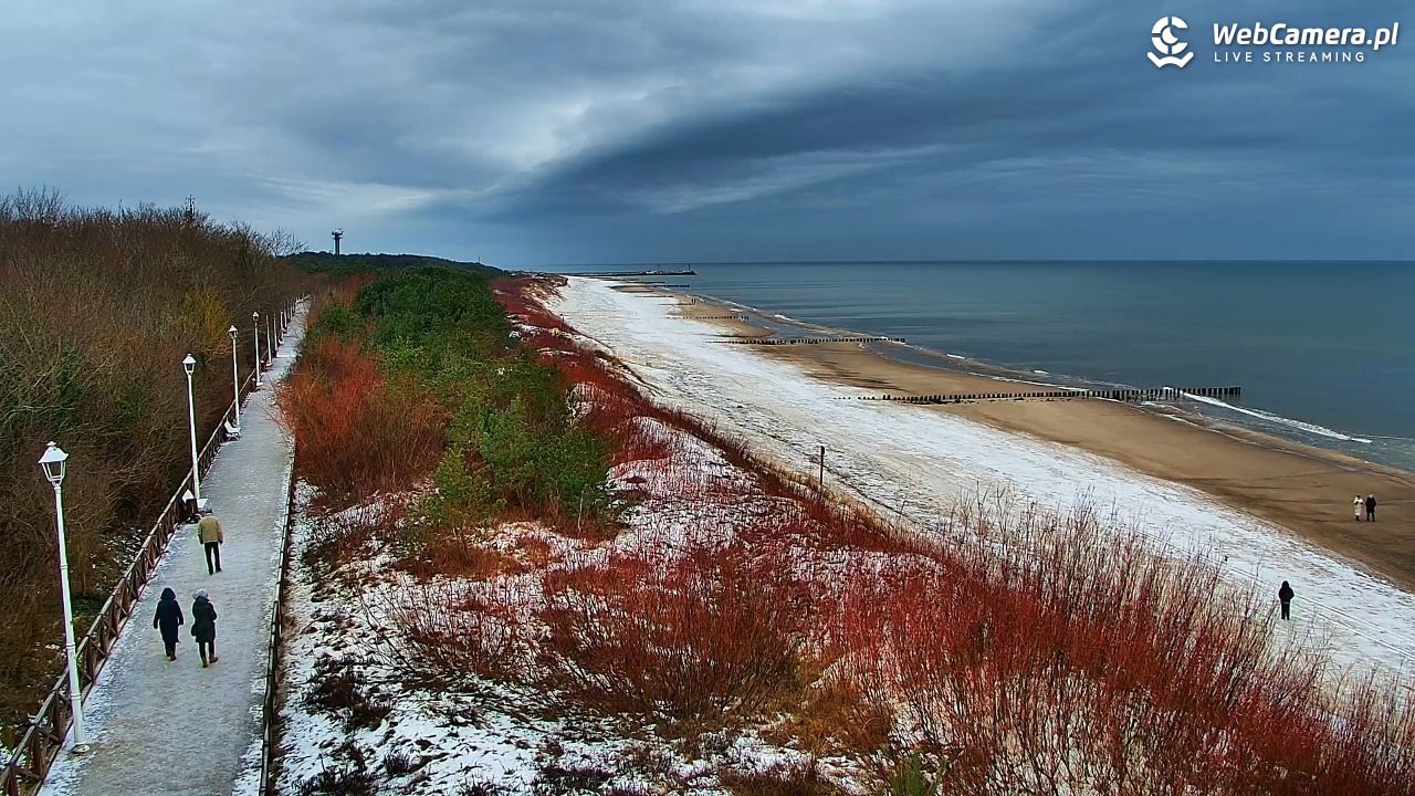 DZIWNÓW  - widok na plażę - 15 styczeń 2026, 11:28