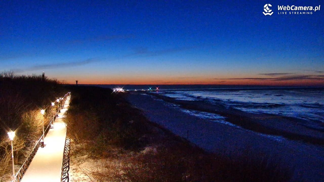 DZIWNÓW  - widok na plażę - 01 luty 2026, 17:49
