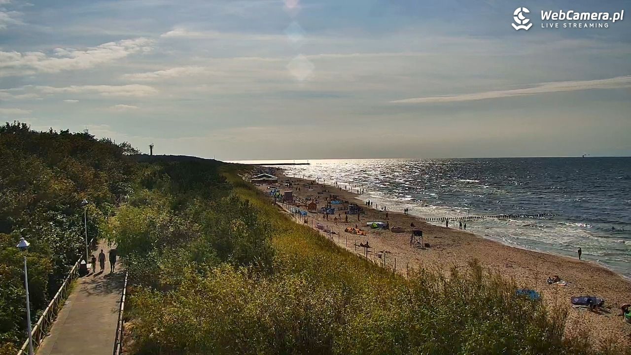 DZIWNÓW  - widok na plażę - 24 lipiec 2026, 17:15