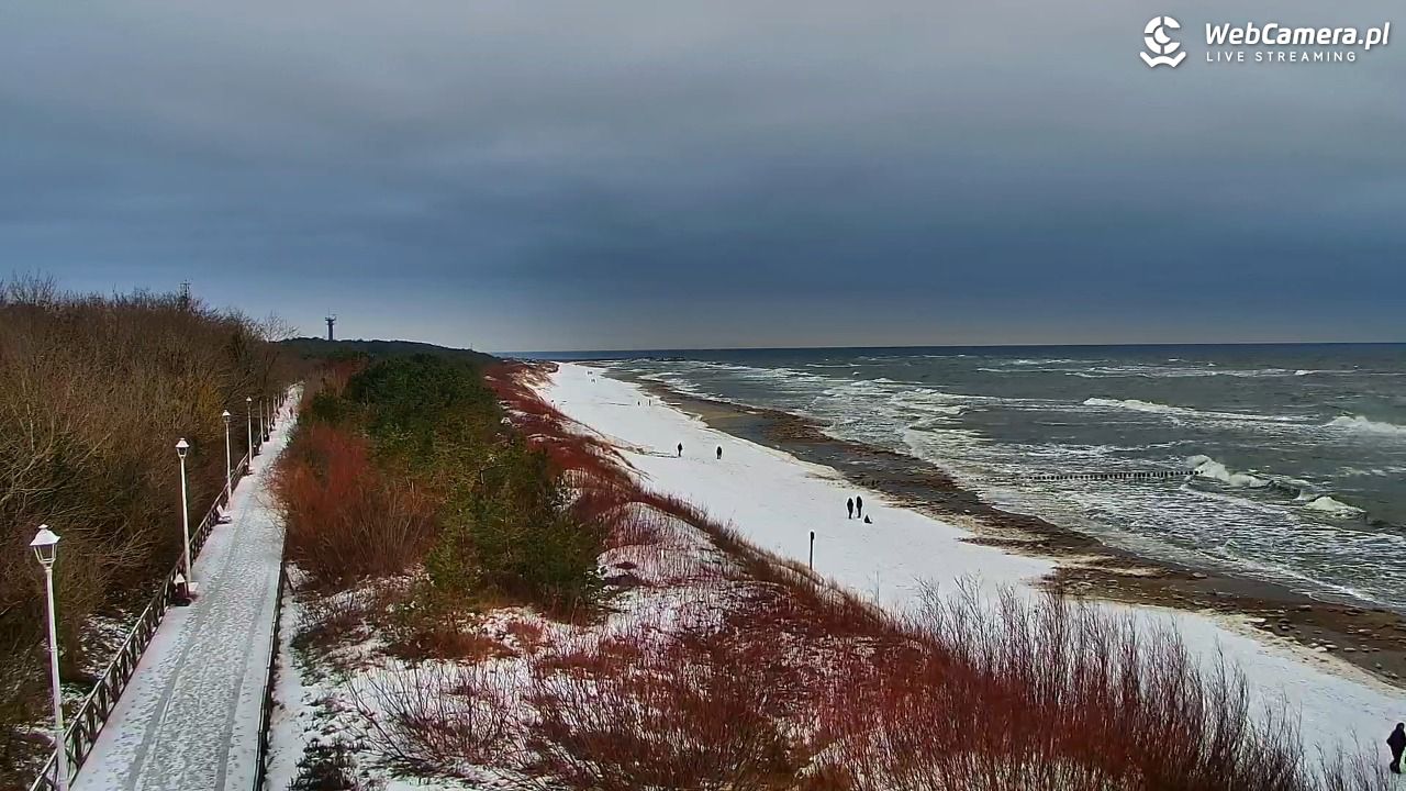DZIWNÓW  - widok na plażę - 13 luty 2026, 13:51