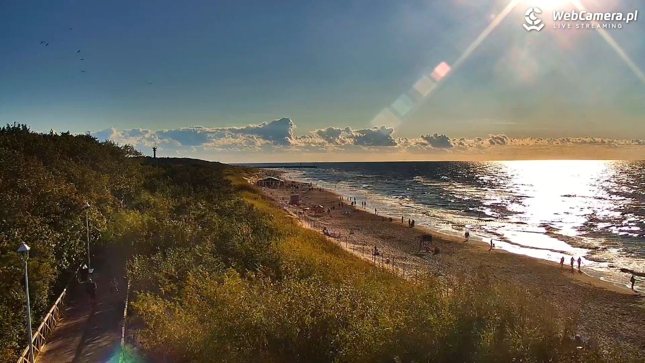 DZIWNÓW  - widok na plażę - 23 lipiec 2026, 19:11