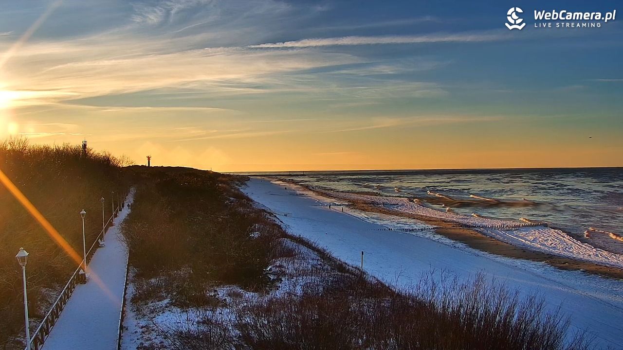 DZIWNÓW  - widok na plażę - 01 luty 2026, 16:00