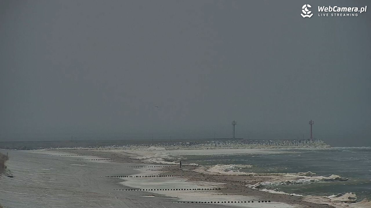 DZIWNÓW  - widok na plażę - 06 luty 2026, 10:22
