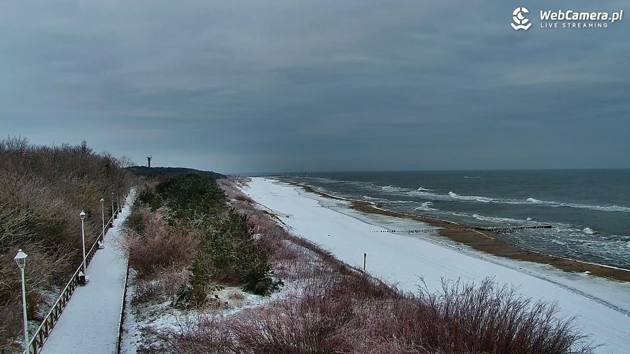 DZIWNÓW  - widok na plażę - 30 styczeń 2026, 10:44