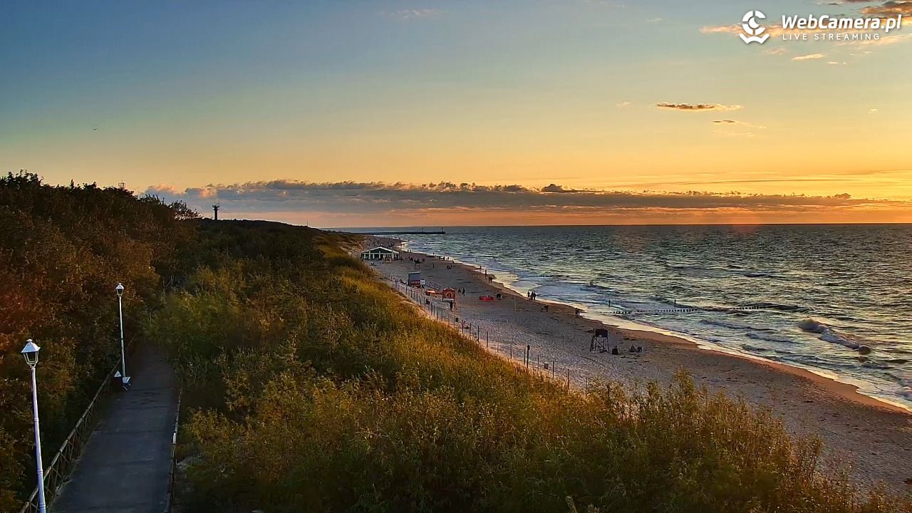 DZIWNÓW  - widok na plażę - 23 lipiec 2026, 20:48