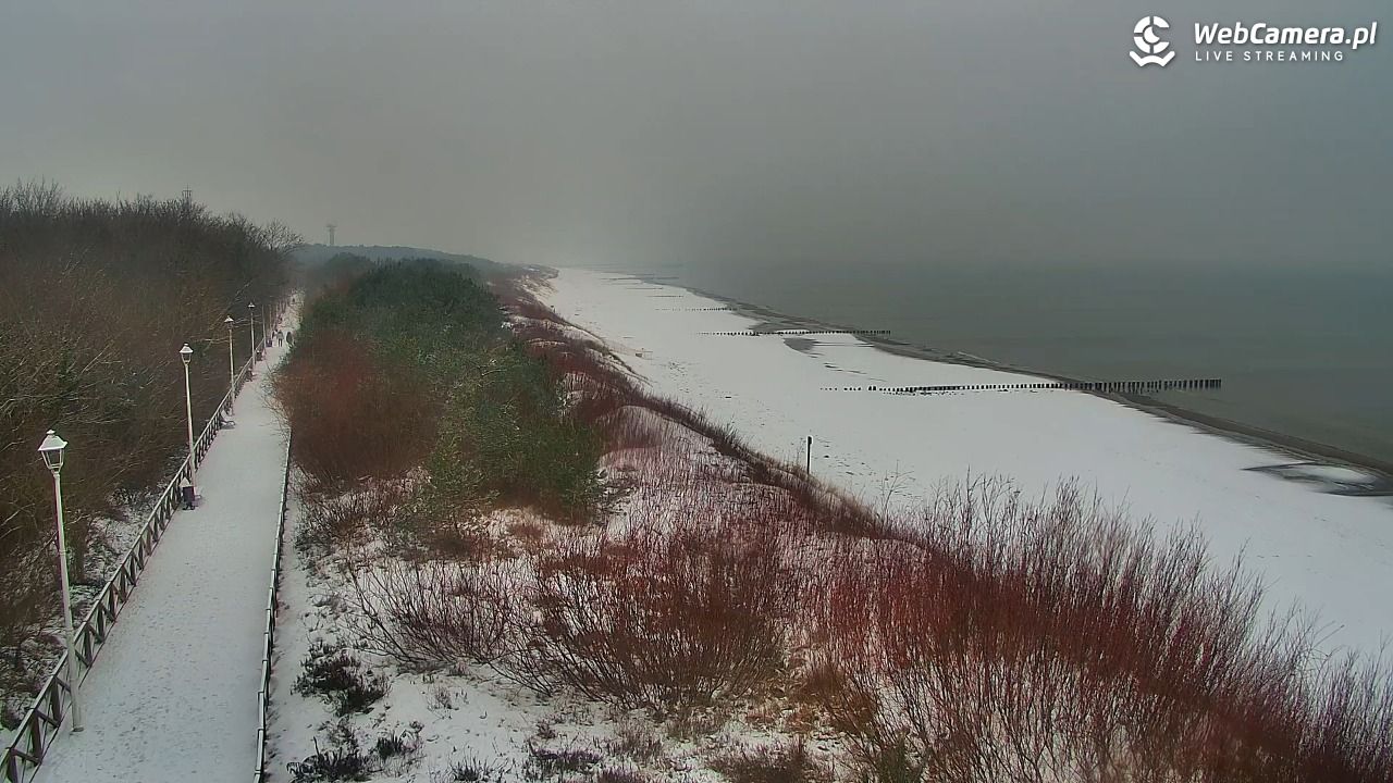 DZIWNÓW  - widok na plażę - 13 styczeń 2026, 11:42