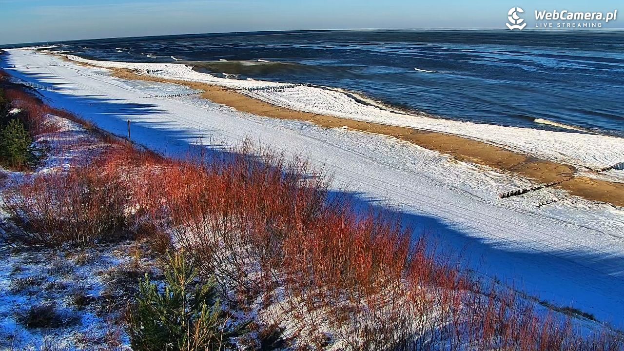 DZIWNÓW  - widok na plażę - 02 luty 2026, 11:25