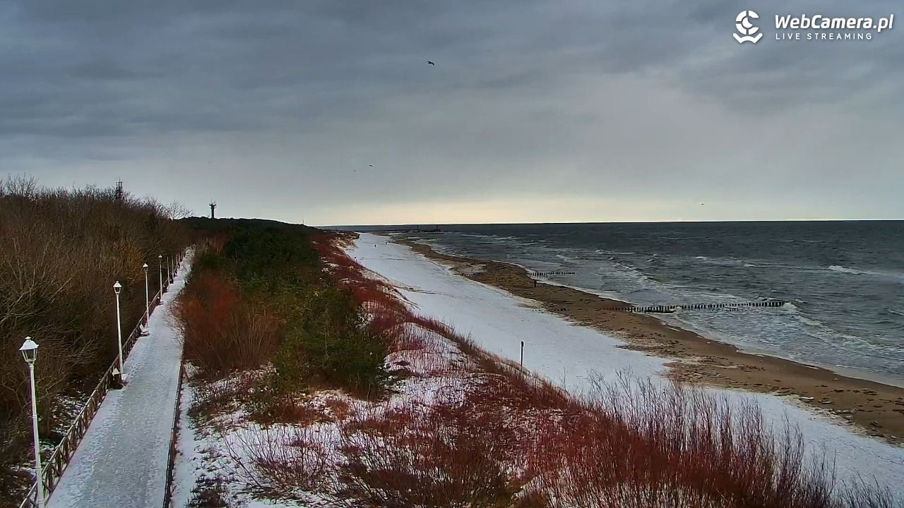 DZIWNÓW  - widok na plażę - 14 luty 2026, 09:34