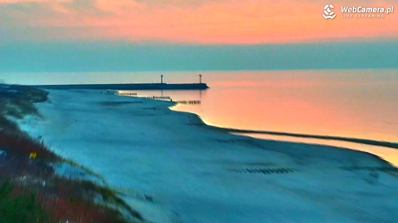 DZIWNÓW  - widok na plażę - 09 marzec 2026, 17:55