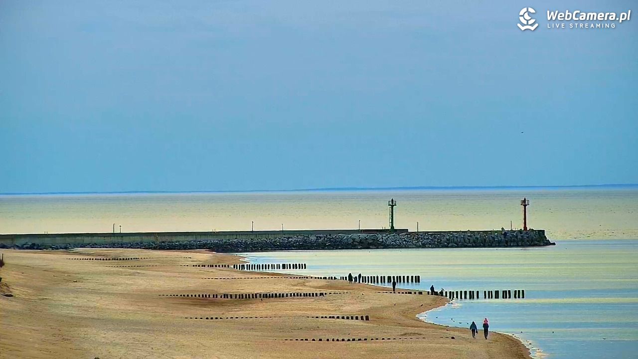 DZIWNÓW  - widok na plażę - 11 marzec 2026, 17:25