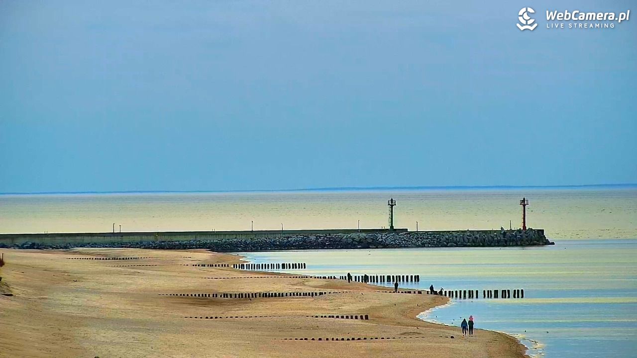 DZIWNÓW  - widok na plażę - 11 marzec 2026, 17:25
