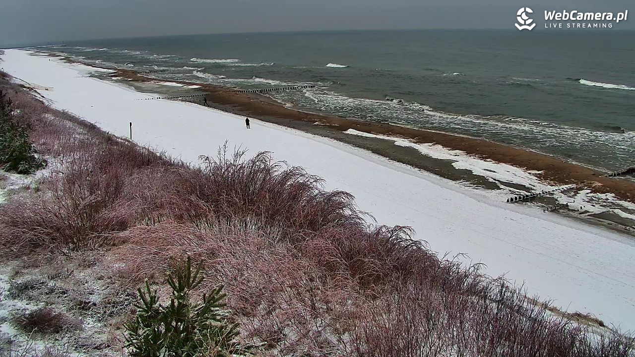 DZIWNÓW  - widok na plażę - 28 styczeń 2026, 13:33