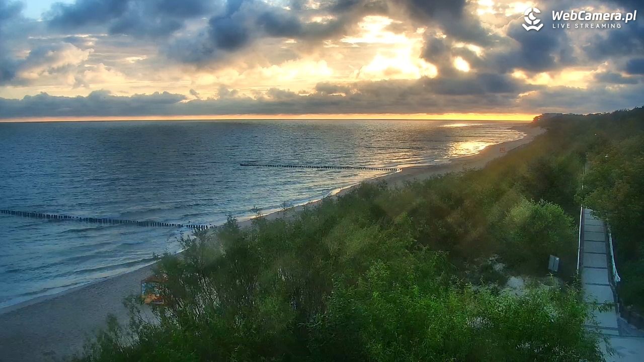 DZIWNÓW  - widok na plażę - 11 lipiec 2026, 05:49