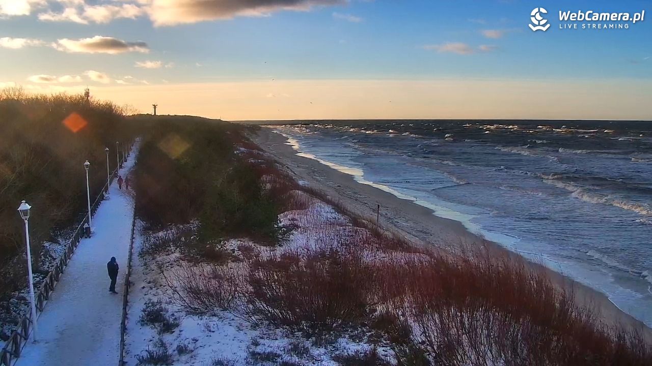 DZIWNÓW  - widok na plażę - 11 styczeń 2026, 14:49