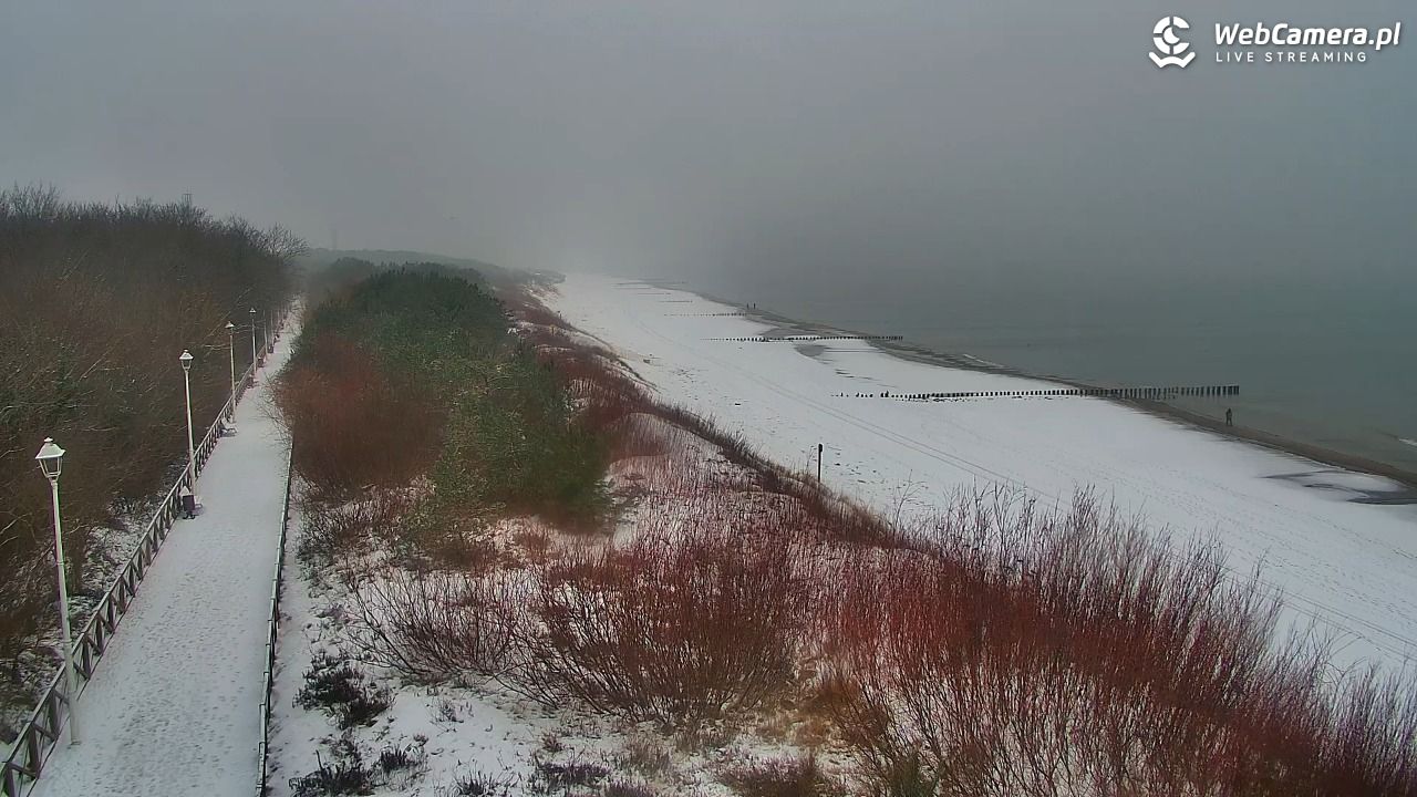 DZIWNÓW  - widok na plażę - 13 styczeń 2026, 15:02