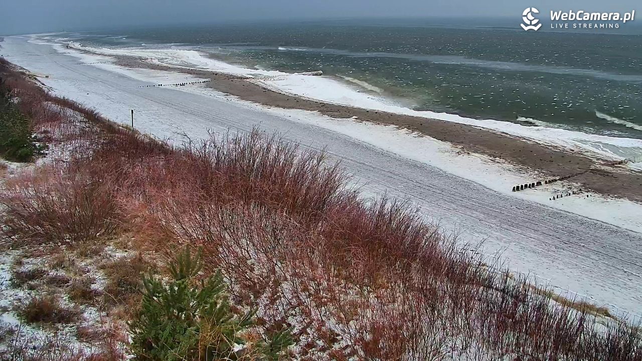 DZIWNÓW  - widok na plażę - 06 luty 2026, 11:30