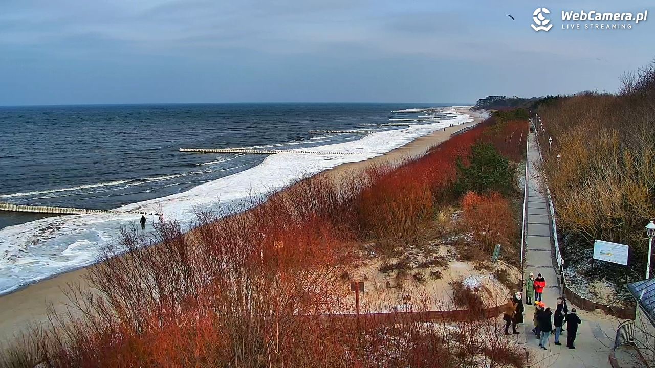DZIWNÓW  - widok na plażę - 25 styczeń 2026, 13:13
